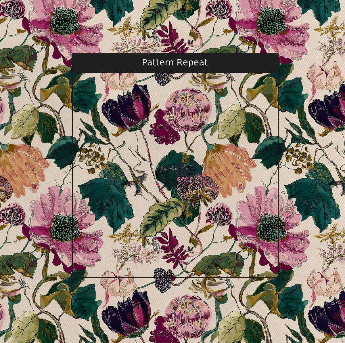 Olivia Grace - Fabric - Painted Paper