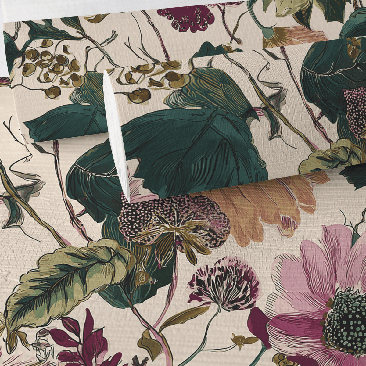 Olivia Grace Faux Grasscloth Wallpaper - Painted Paper