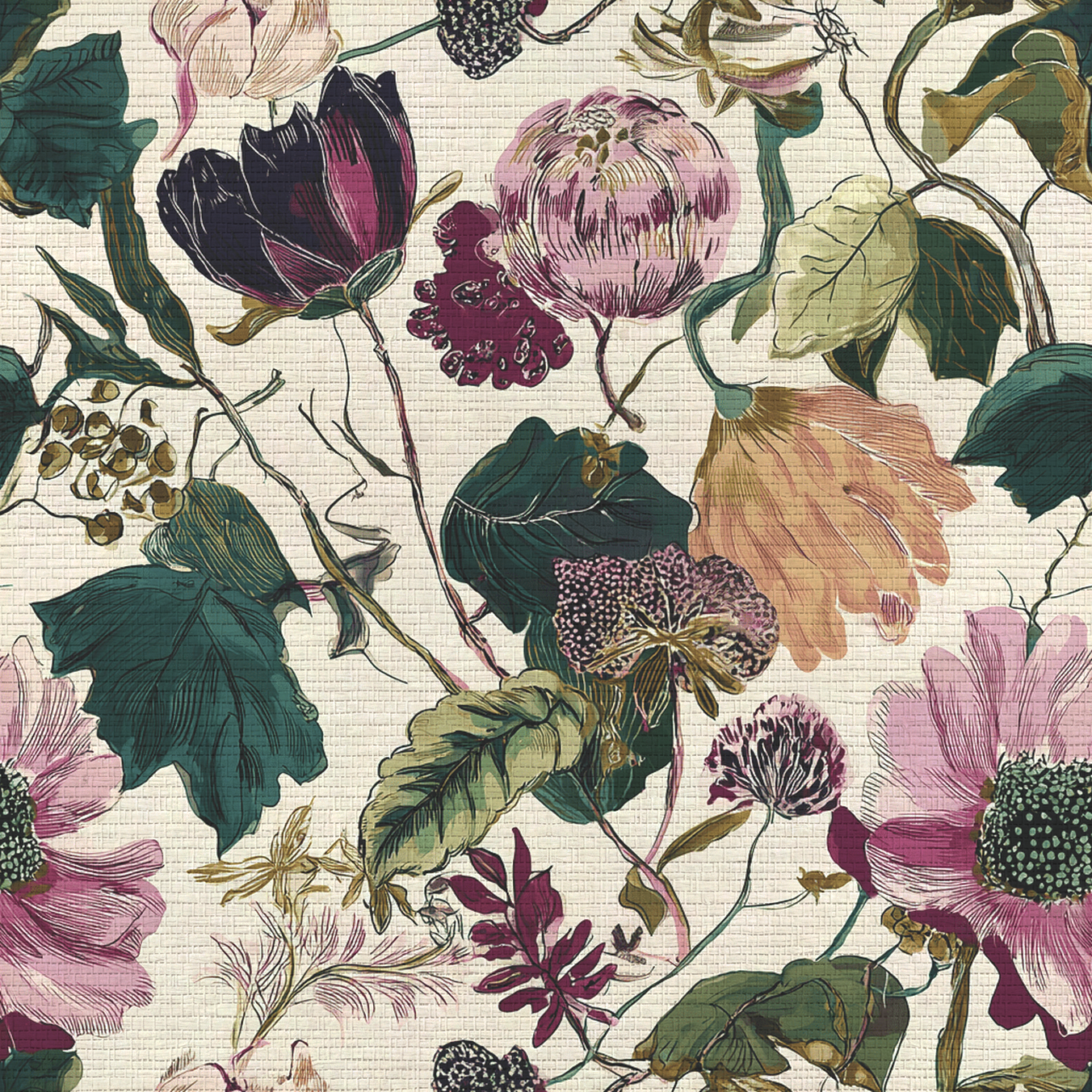 Olivia Grace Faux Grasscloth Wallpaper