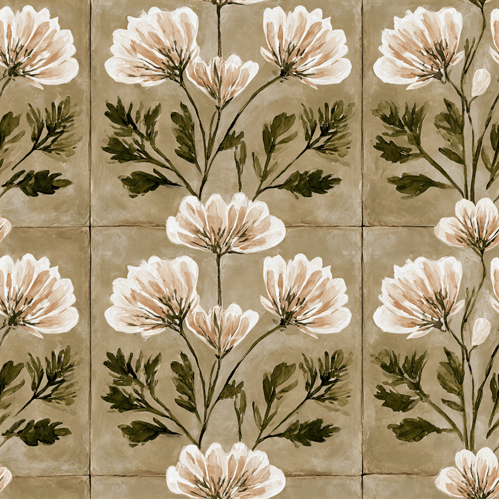 Olivine Wallpaper - Painted Paper