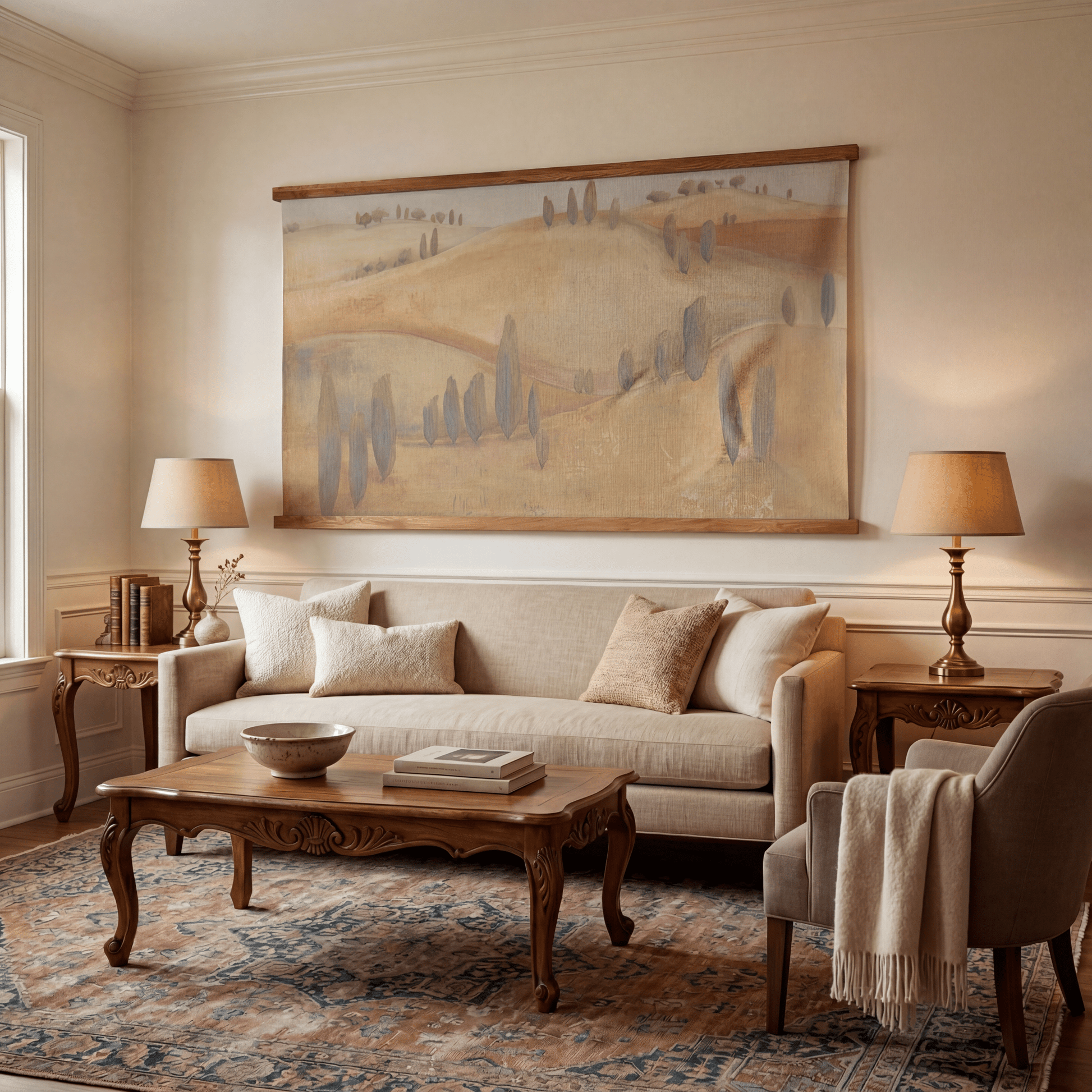 On the Horizon - Tapestry - Painted Paper