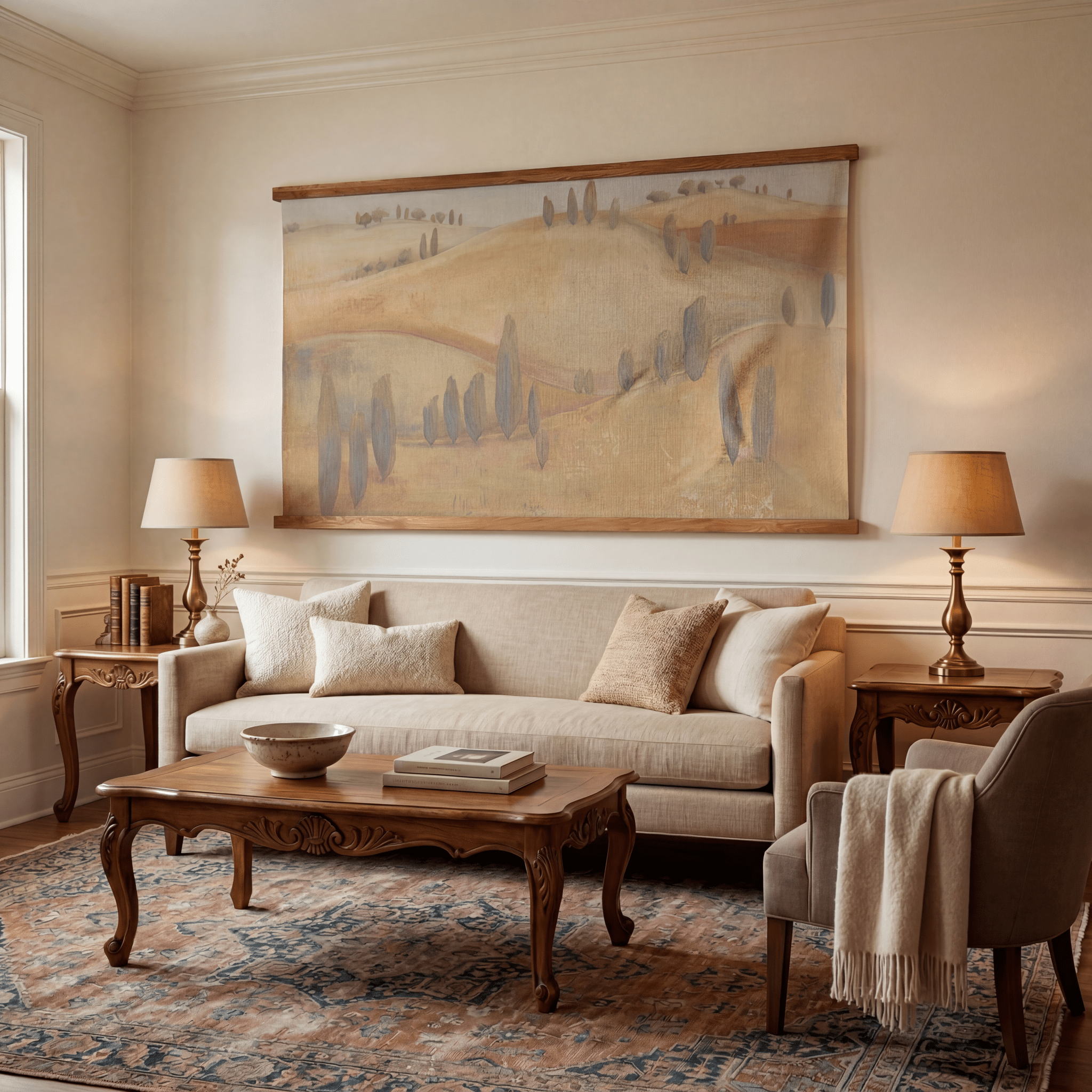 On the Horizon - Tapestry - Painted Paper