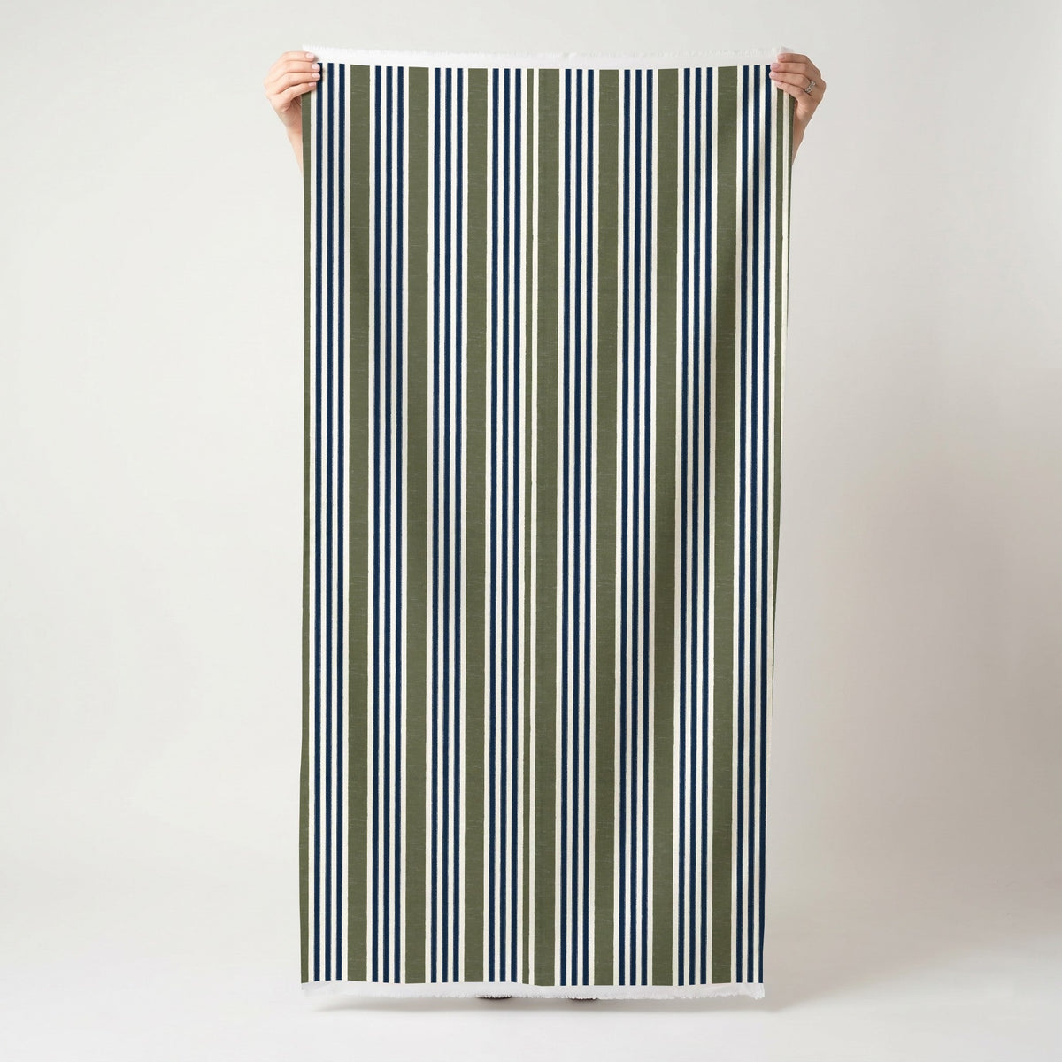 On the Line - Fabric - Painted Paper