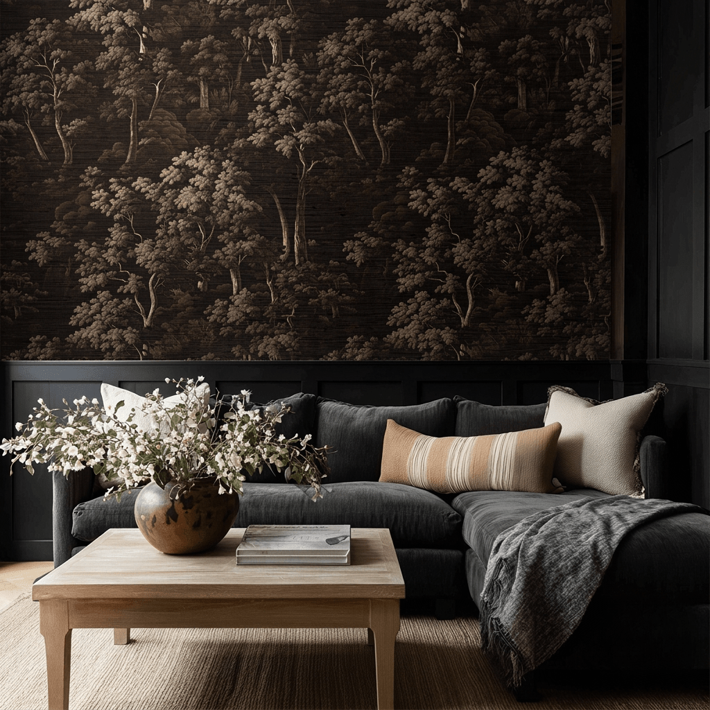 Ondine Faux Grasscloth Wallpaper - Painted Paper
