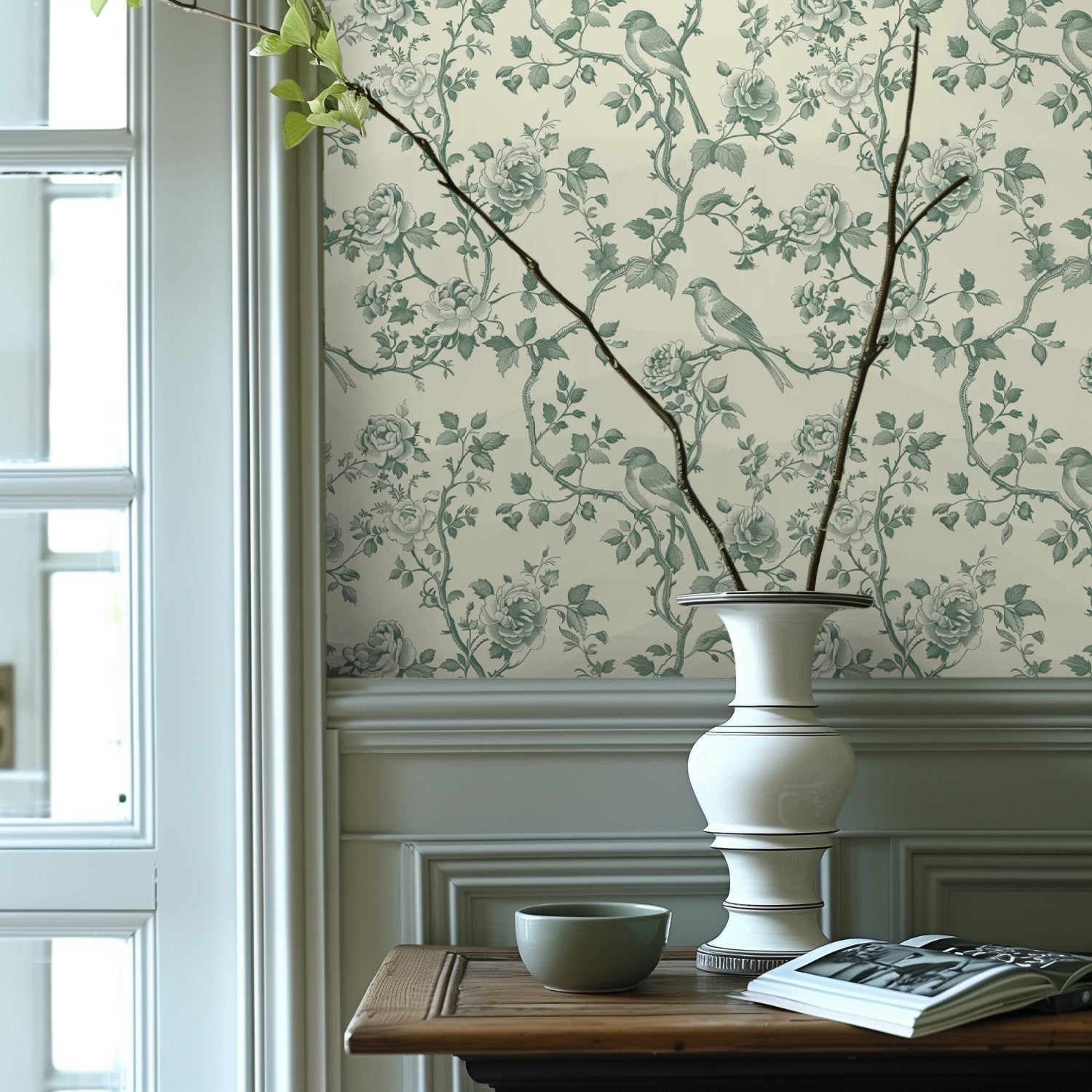 Oona Wallpaper - Painted Paper