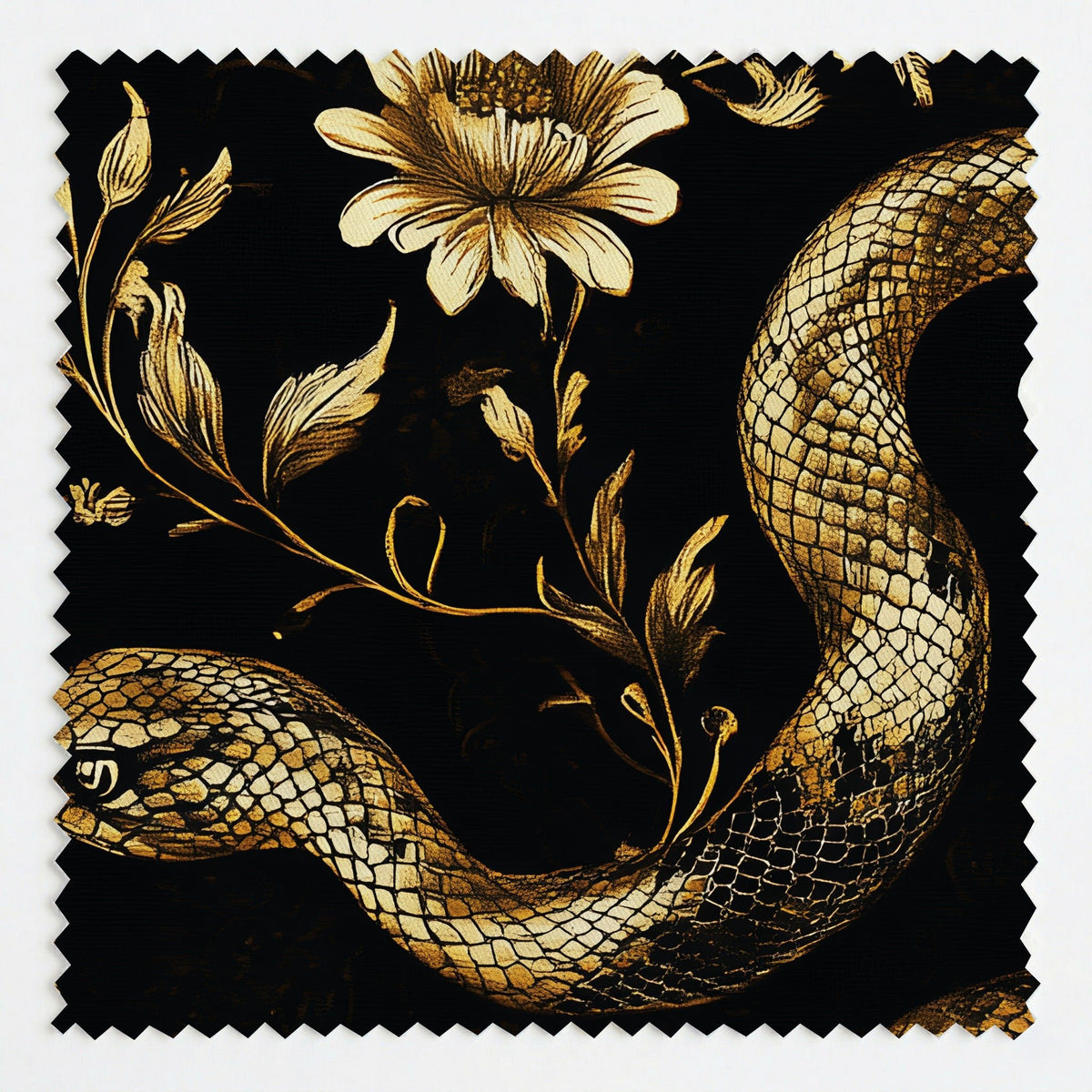 Orla Serpents - Fabric - Painted Paper