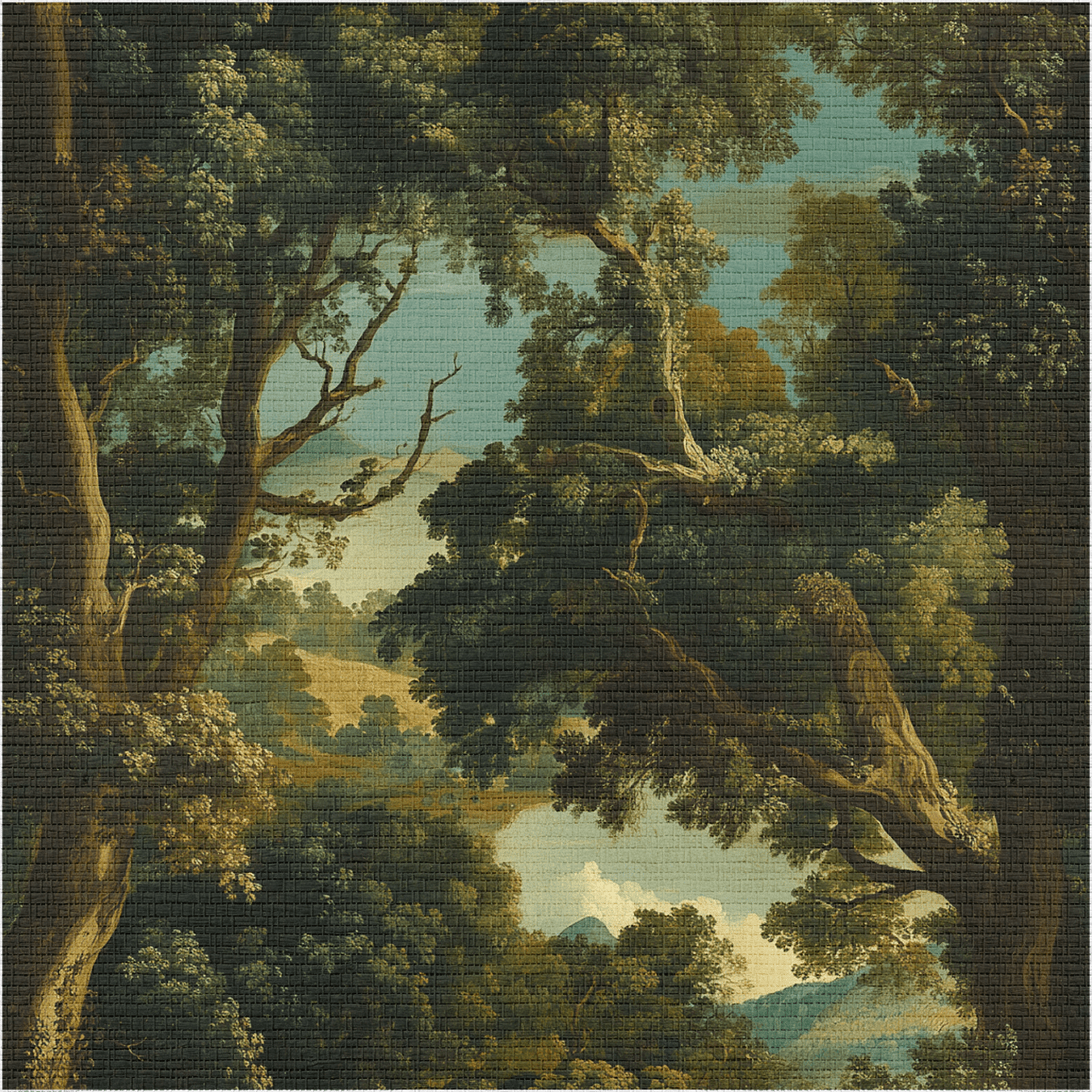 Ottoline Faux Grasscloth Wallpaper - Painted Paper