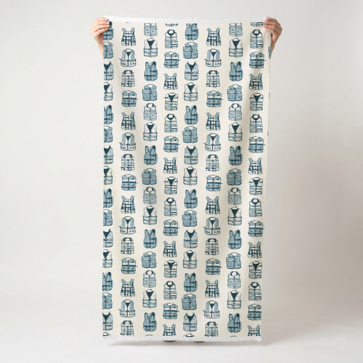 Out At Sea - Fabric - Painted Paper