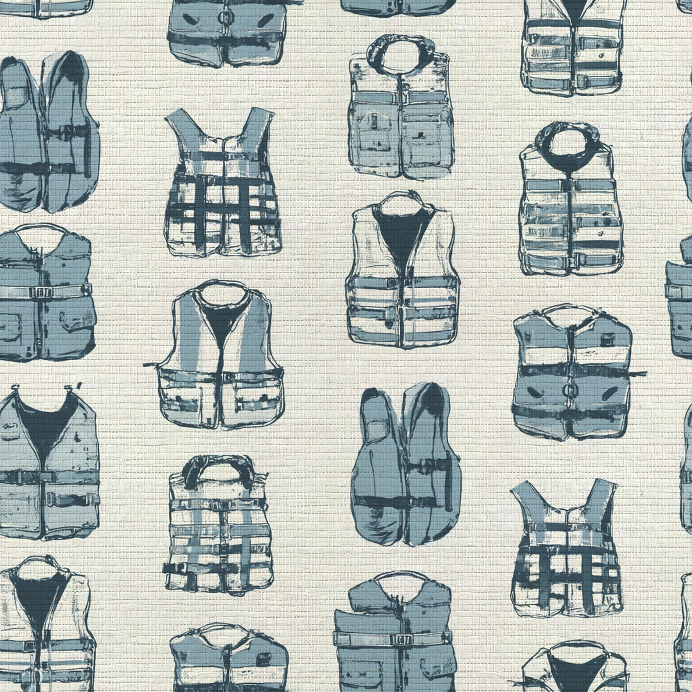 Out At Sea Faux Grasscloth Wallpaper