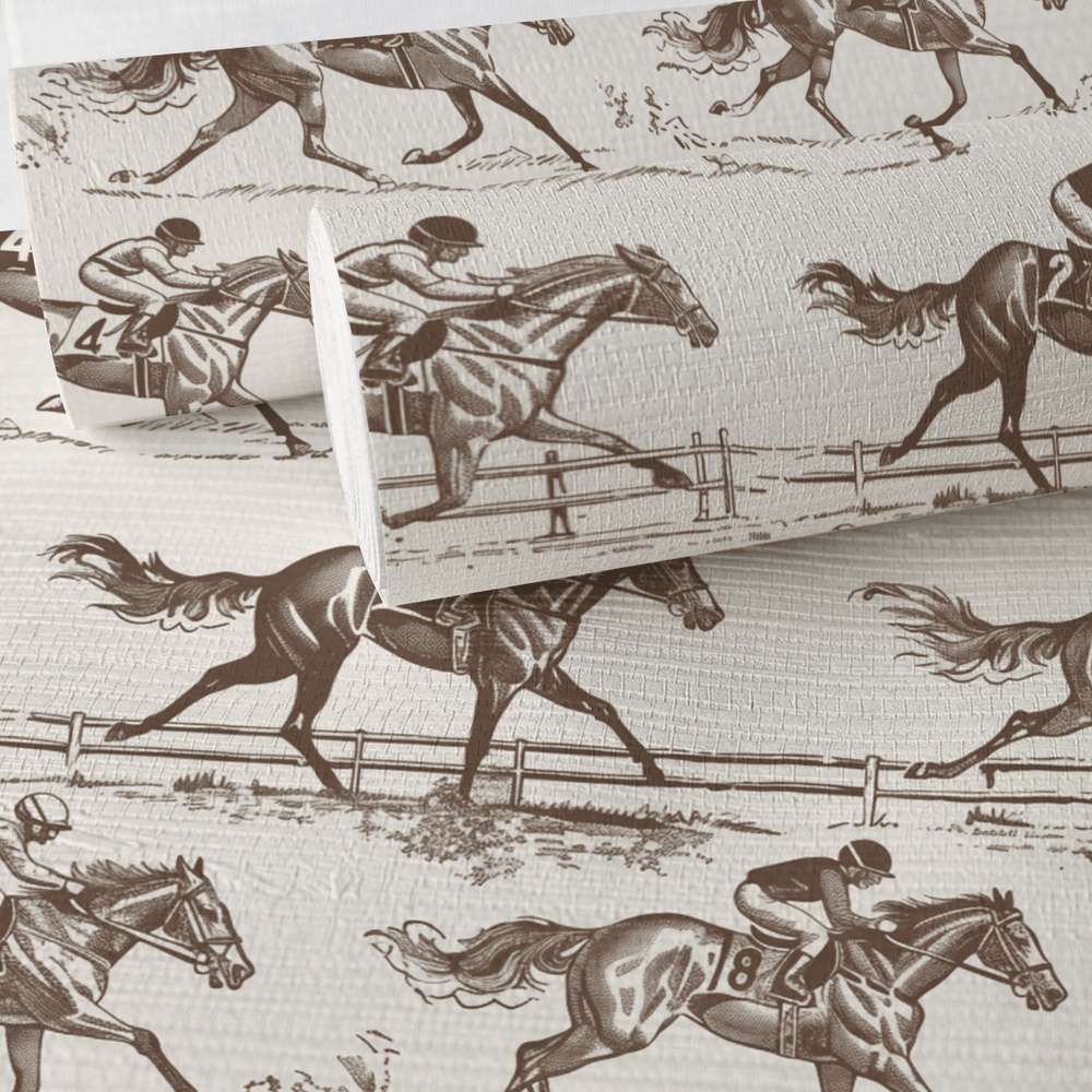 Out For The Crown Faux Grasscloth Wallpaper - Painted Paper