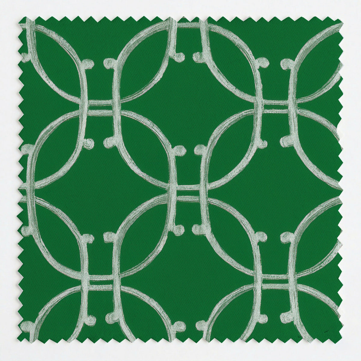 Oval Link - Fabric - Painted Paper