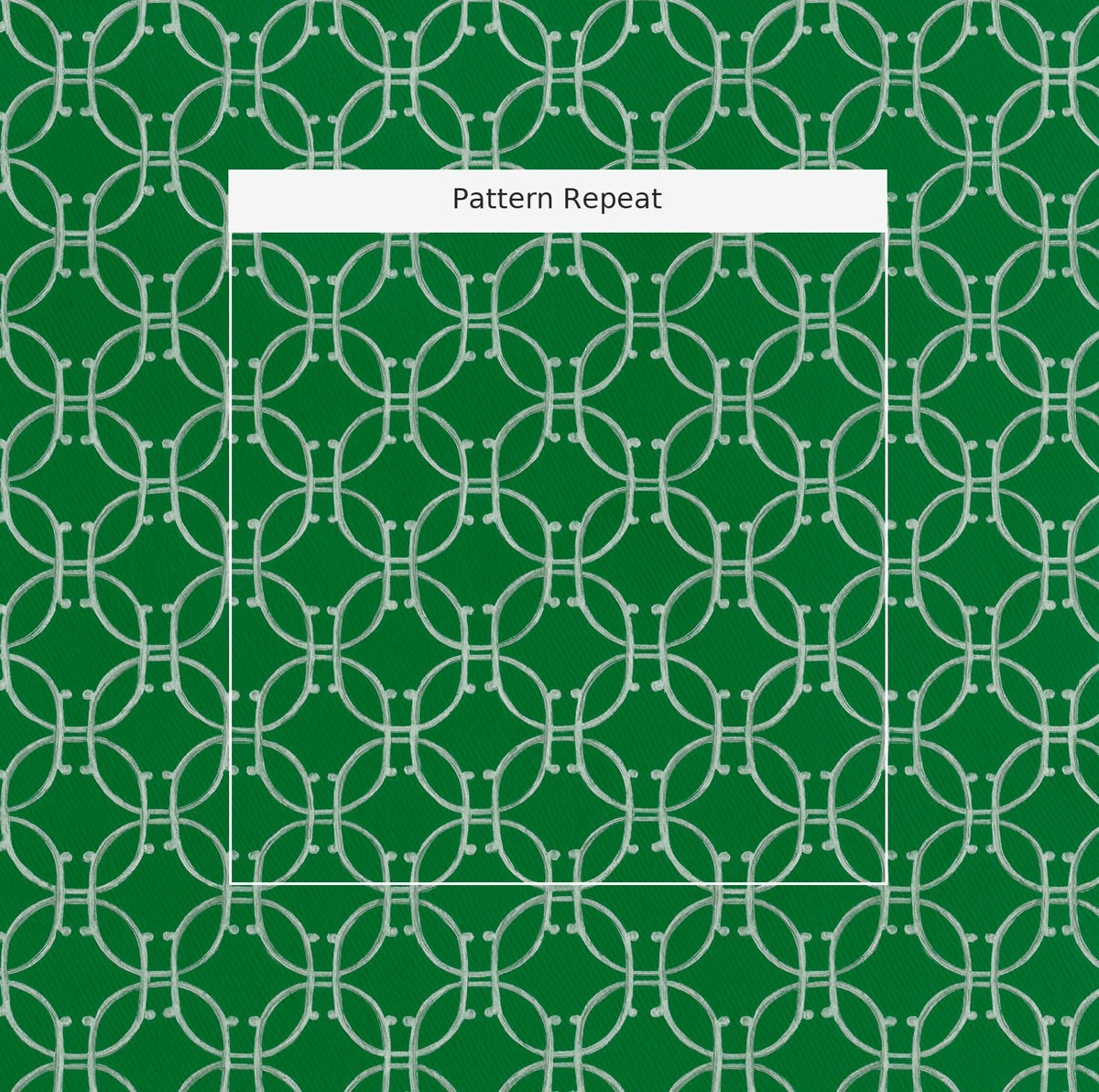 Oval Link - Fabric - Painted Paper