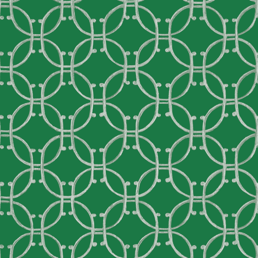Oval Link Wallpaper - Painted Paper