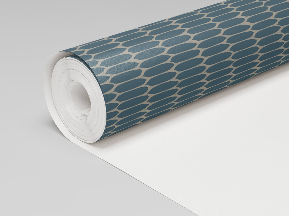 Oval Office - Blue Wallpaper - Painted Paper