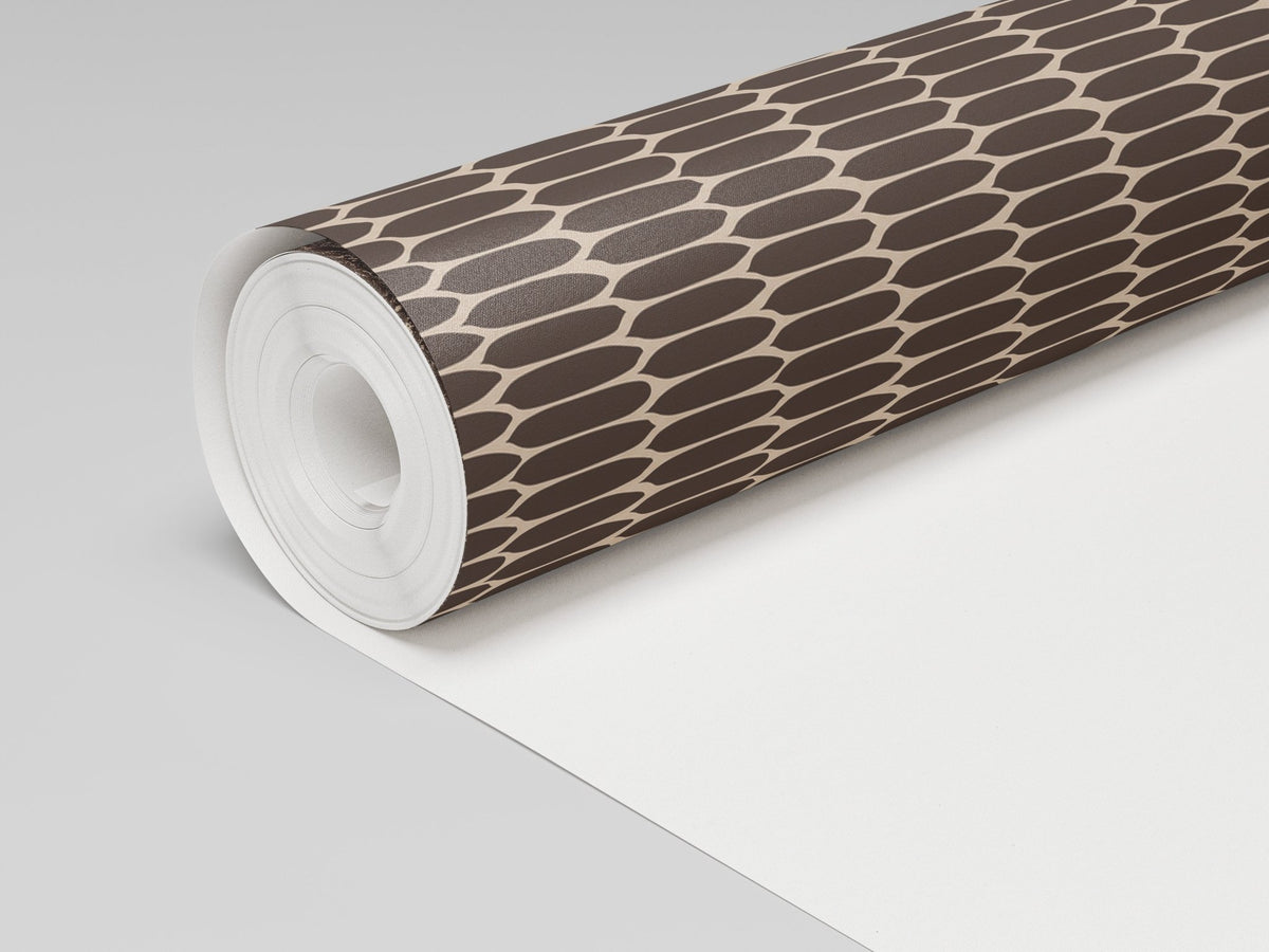 Oval Office - Chocolate Wallpaper - Painted Paper