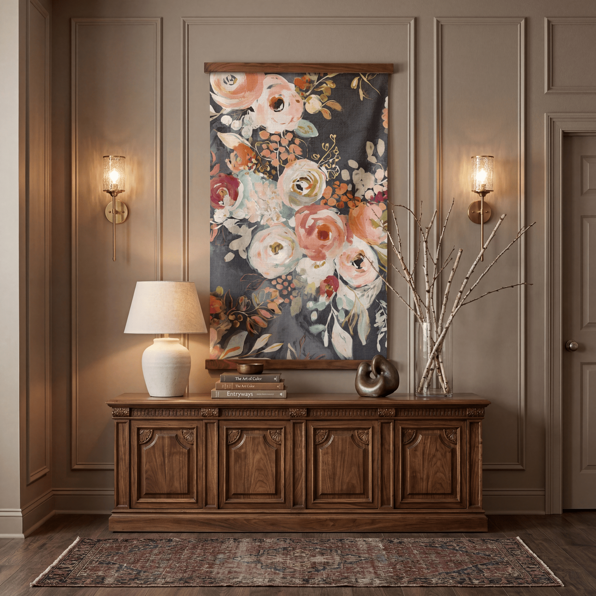 Painted Bouquet - Tapestry - Painted Paper