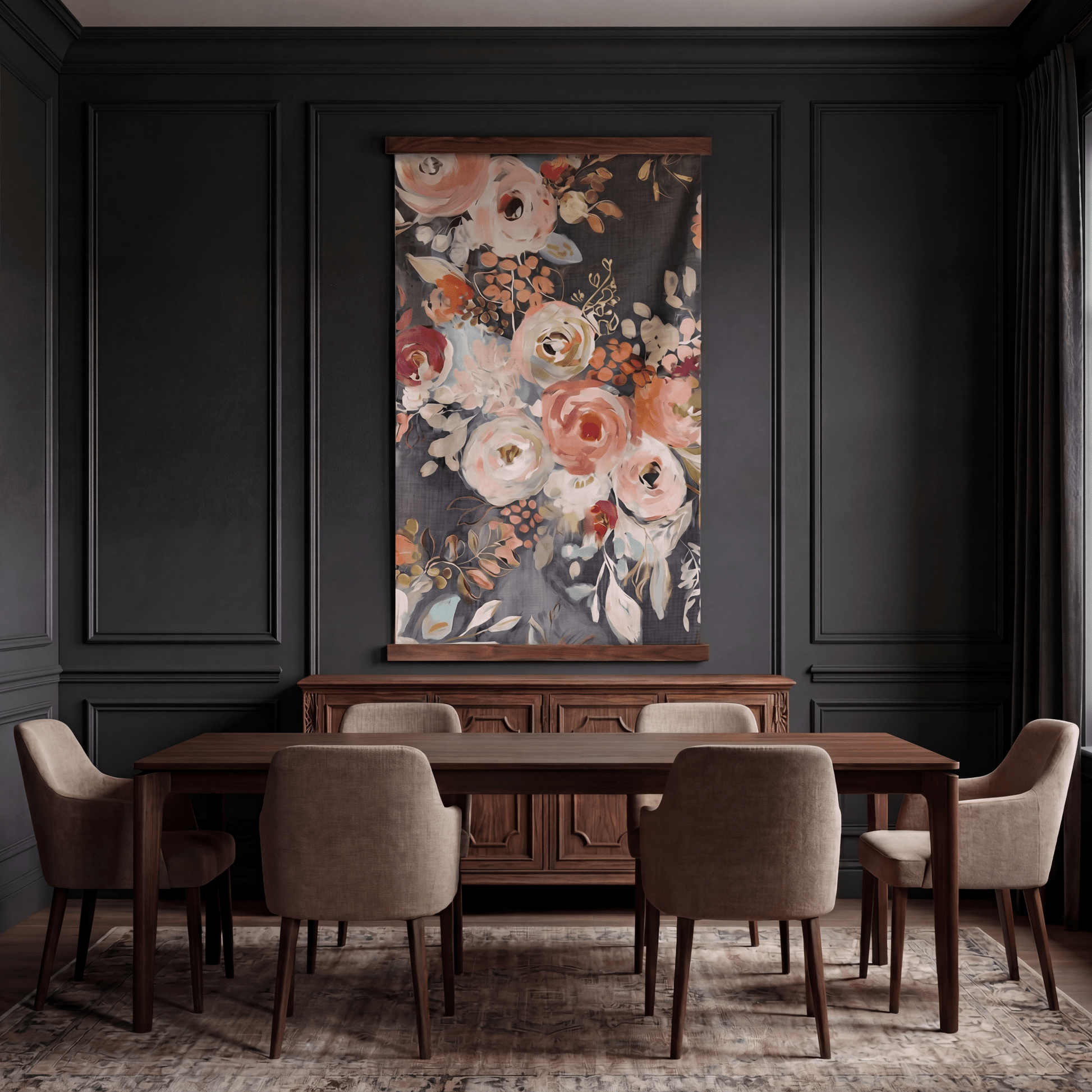 Painted Bouquet - Tapestry - Painted Paper
