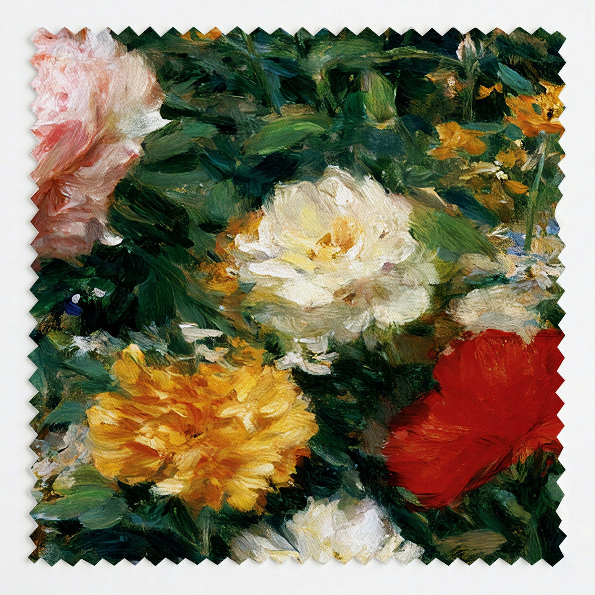 Painted Peonies - Fabric - Painted Paper
