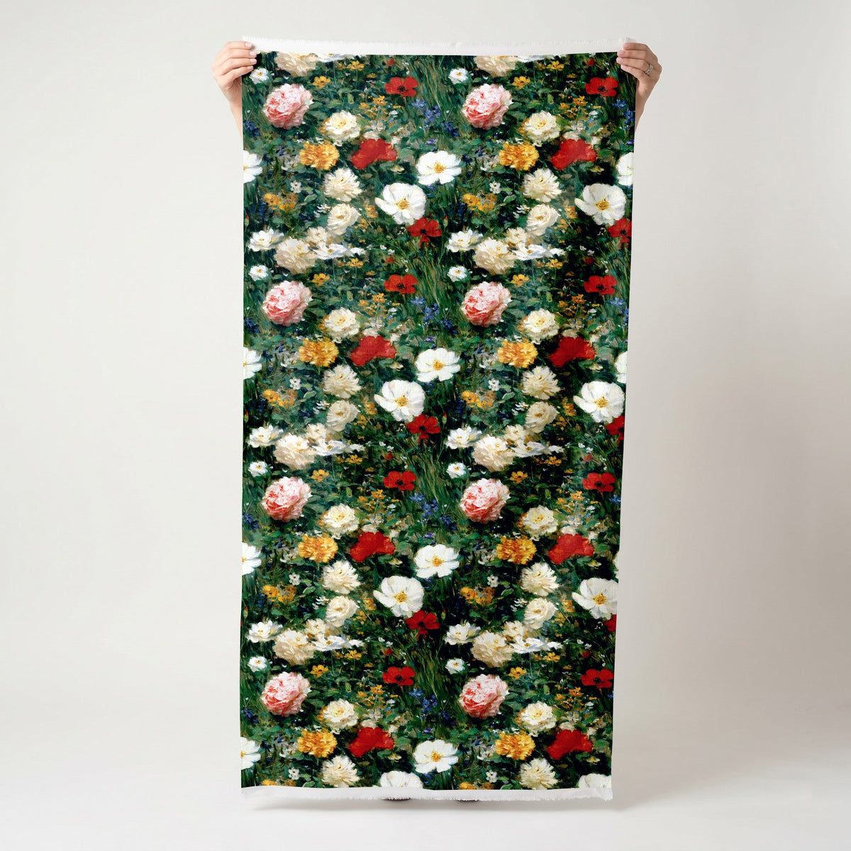 Painted Peonies - Fabric - Painted Paper