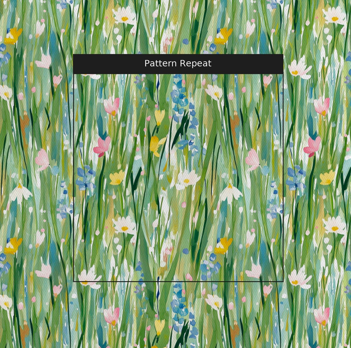 Painter's Meadow - Fabric - Painted Paper