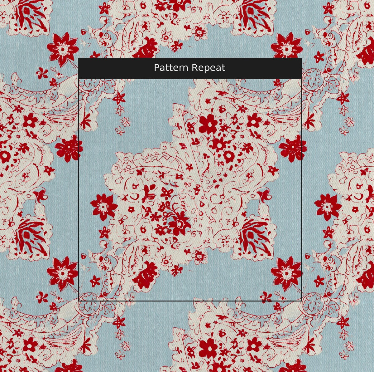 Paisley House - Fabric - Painted Paper