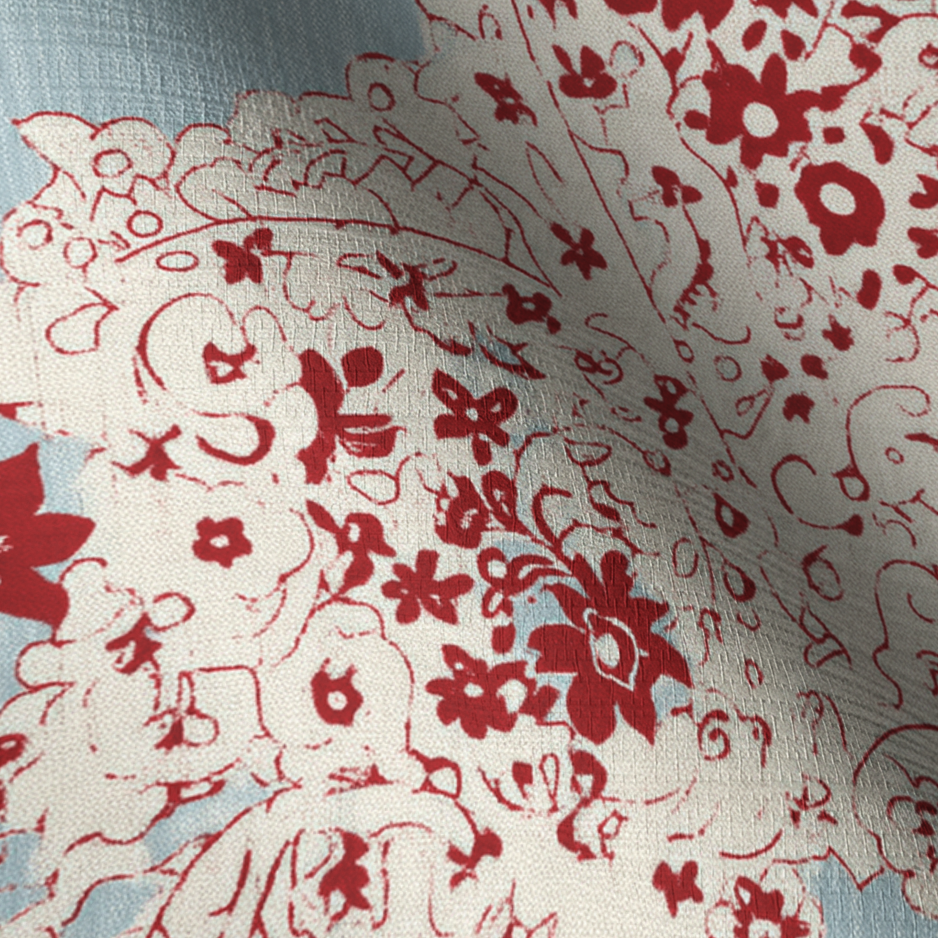Paisley House Faux Grasscloth Wallpaper