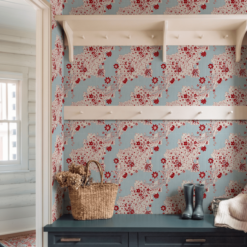 Paisley House Wallpaper - Painted Paper