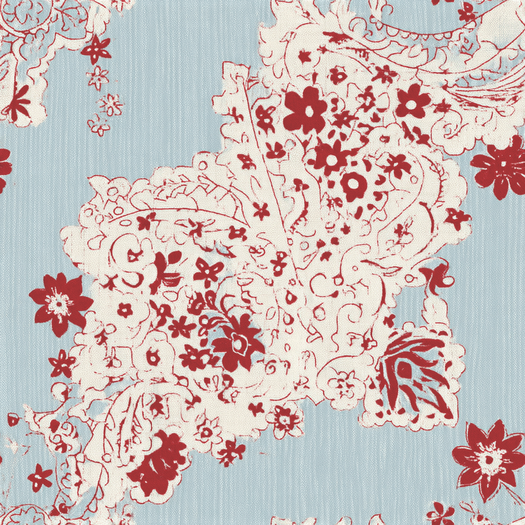 Paisley House Wallpaper - Painted Paper