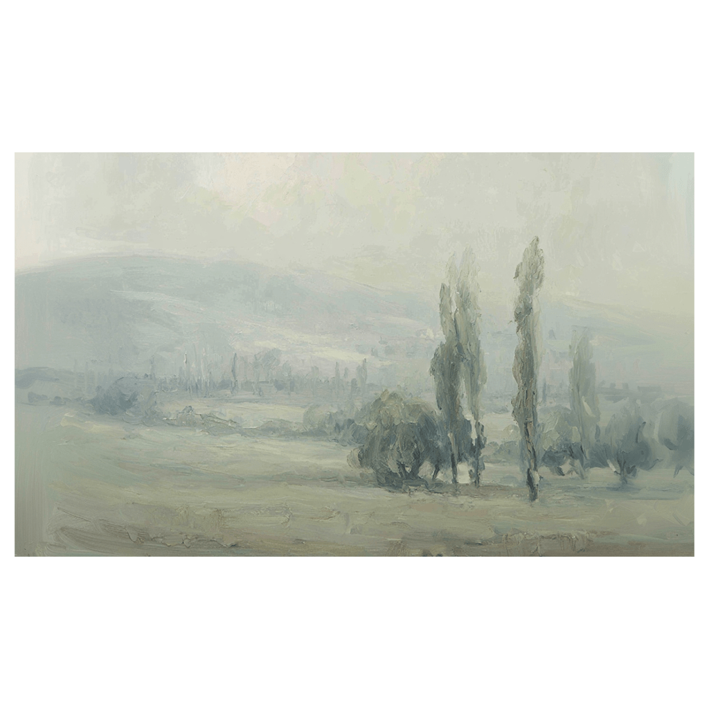 Pale Field Greenery - Tapestry - Painted Paper