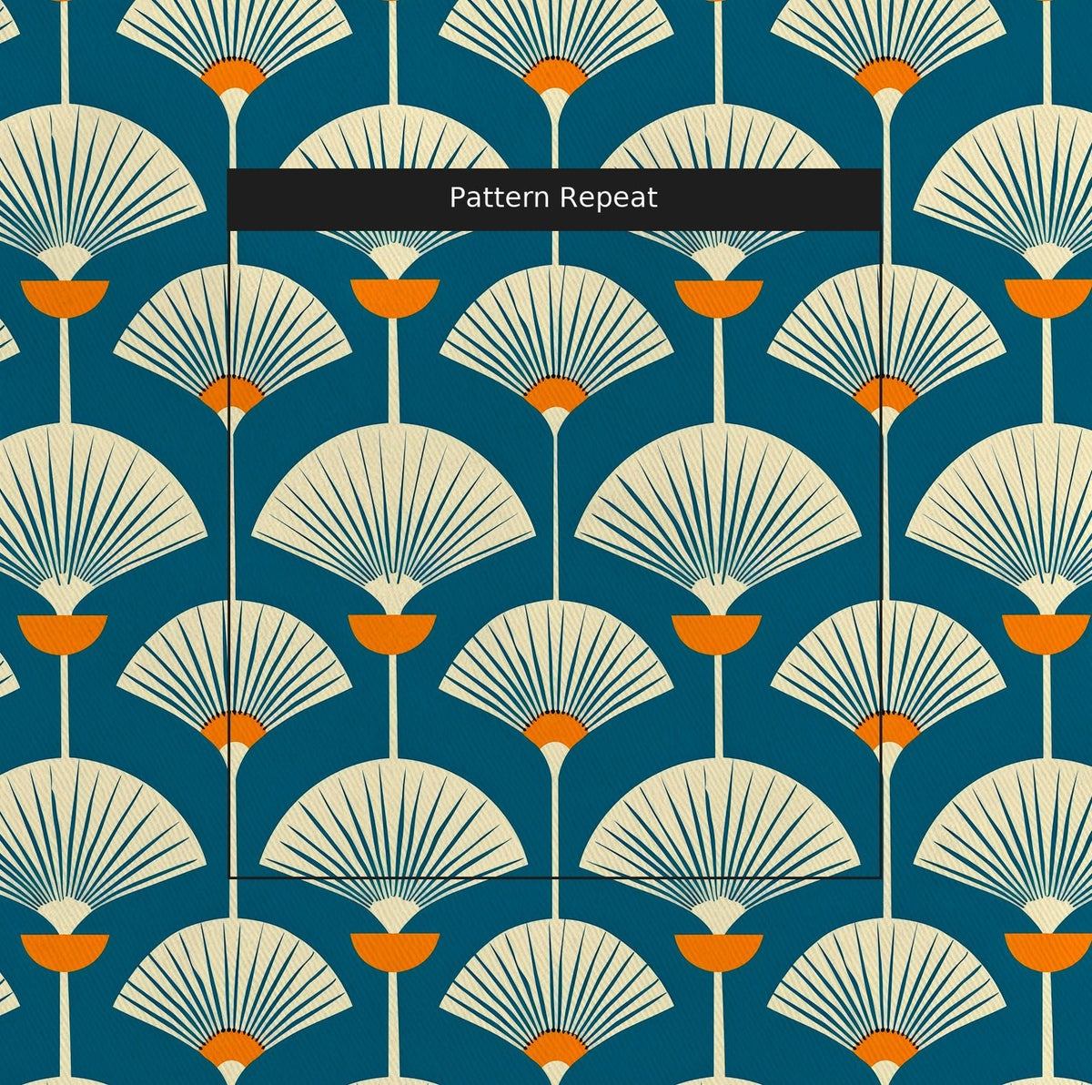 Palm Fanfare - Fabric - Painted Paper