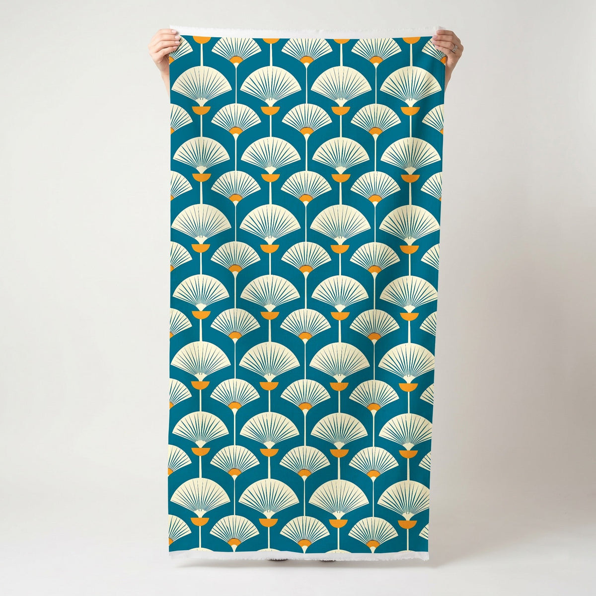 Palm Fanfare - Fabric - Painted Paper