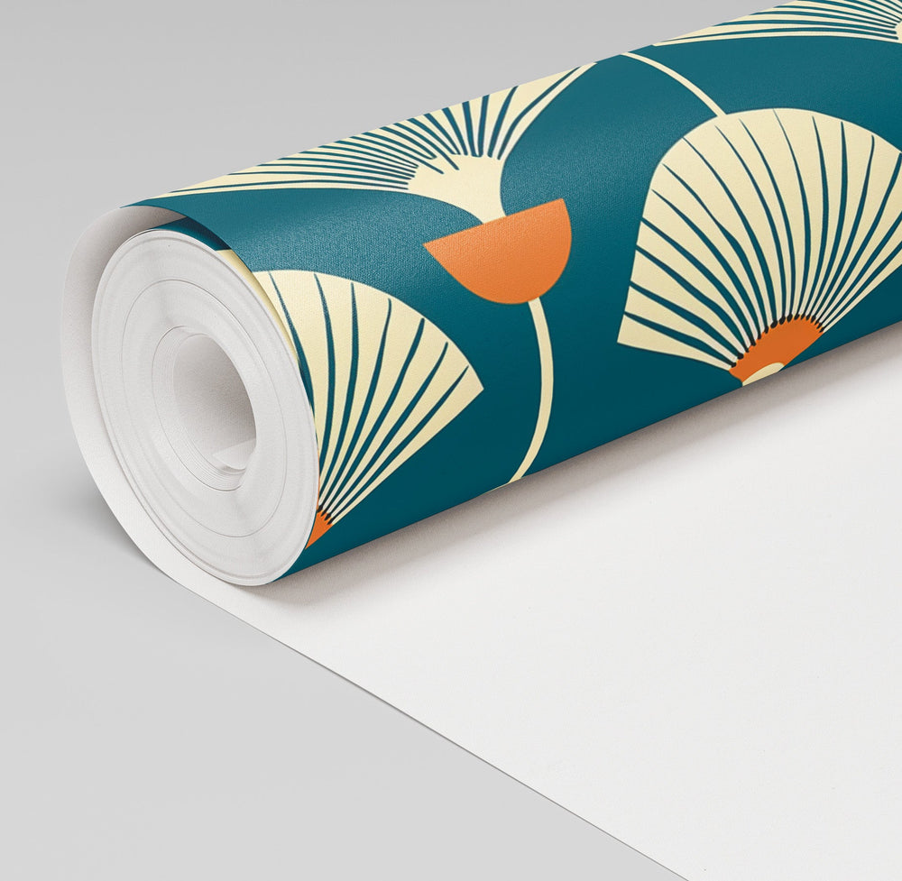 Palm Fanfare Wallpaper - Painted Paper