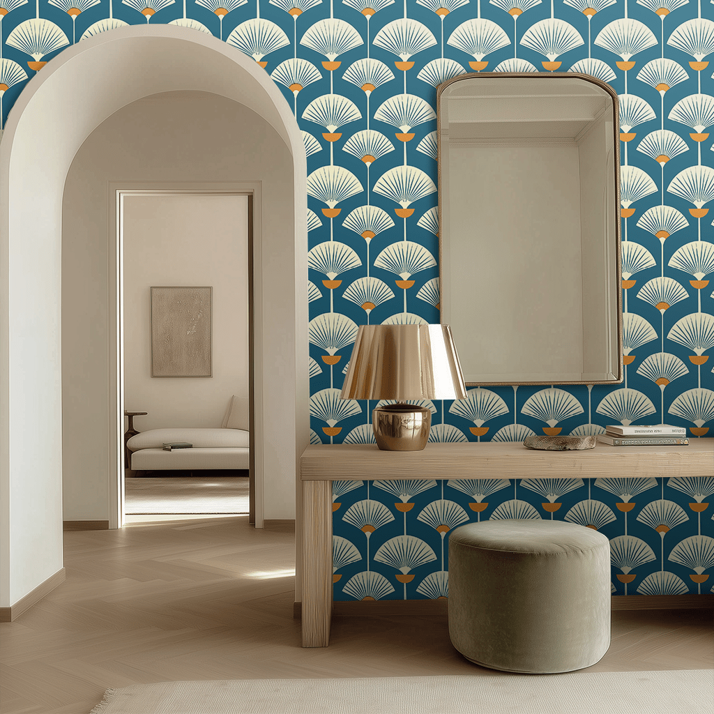 Palm Fanfare Wallpaper - Painted Paper
