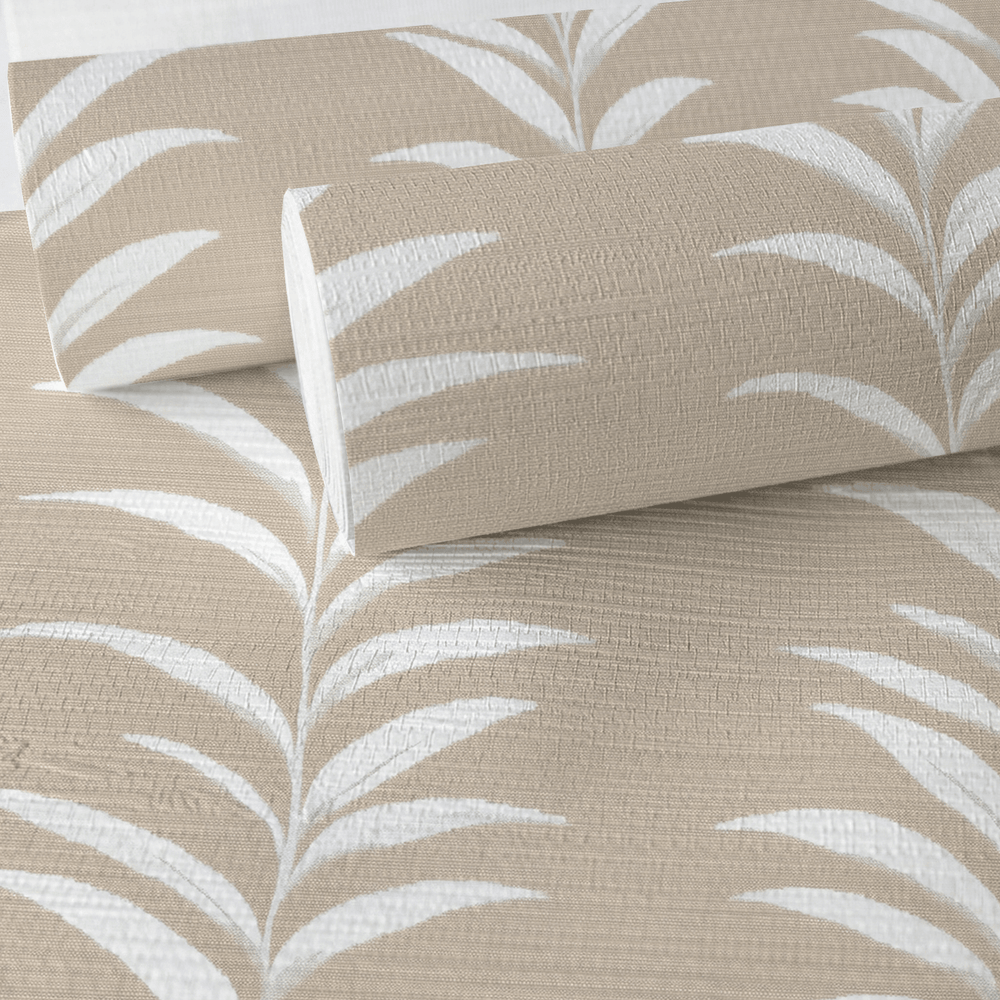 Palmetto Faux Grasscloth Wallpaper - Painted Paper