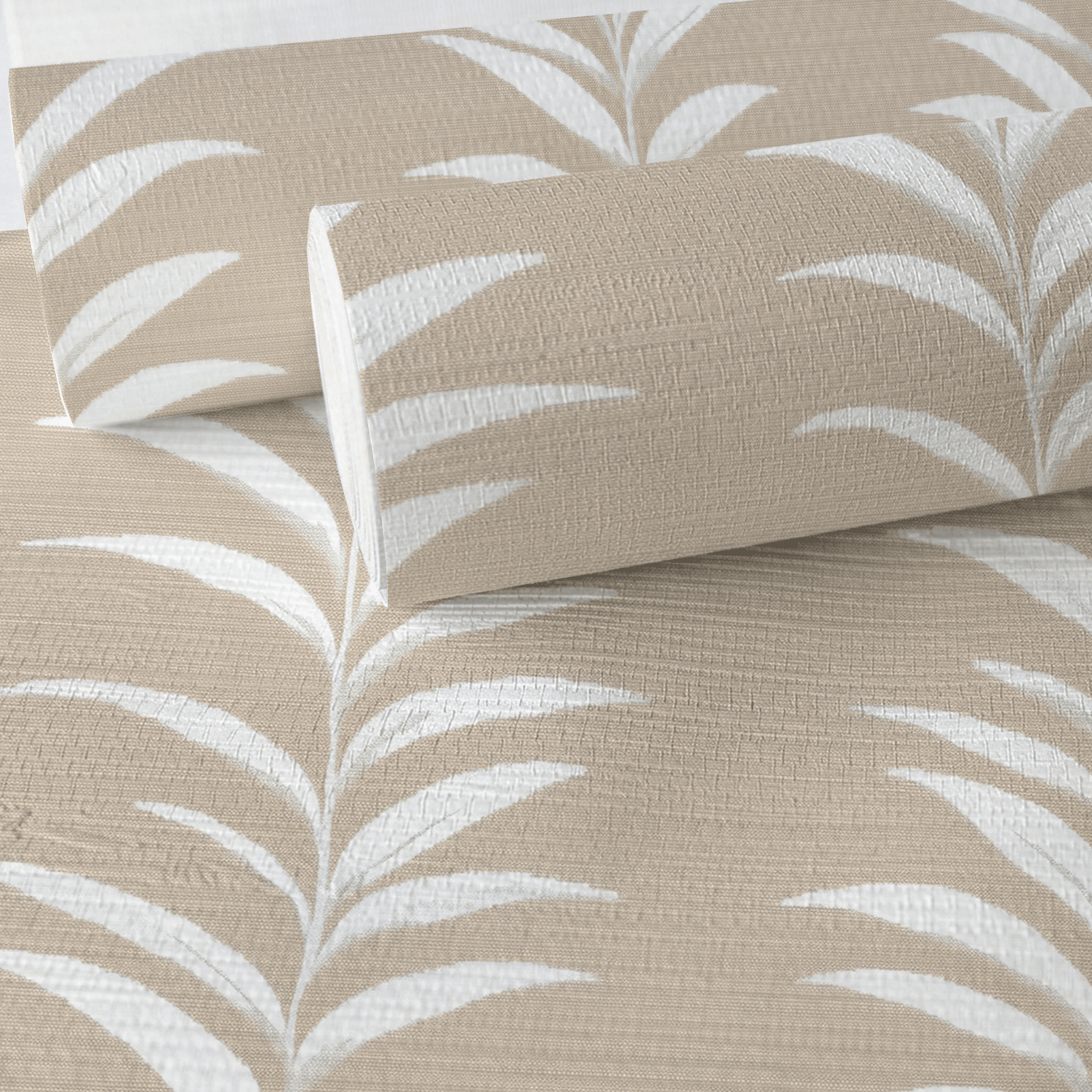 Palmetto Faux Grasscloth Wallpaper - Painted Paper
