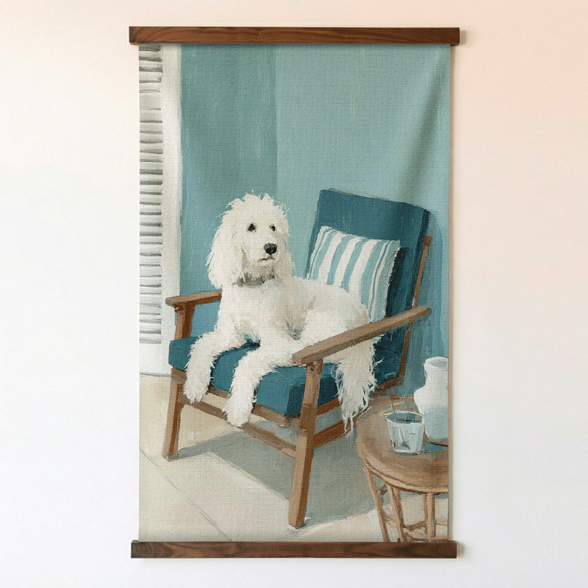 Pampered Pup - Tapestry - Painted Paper