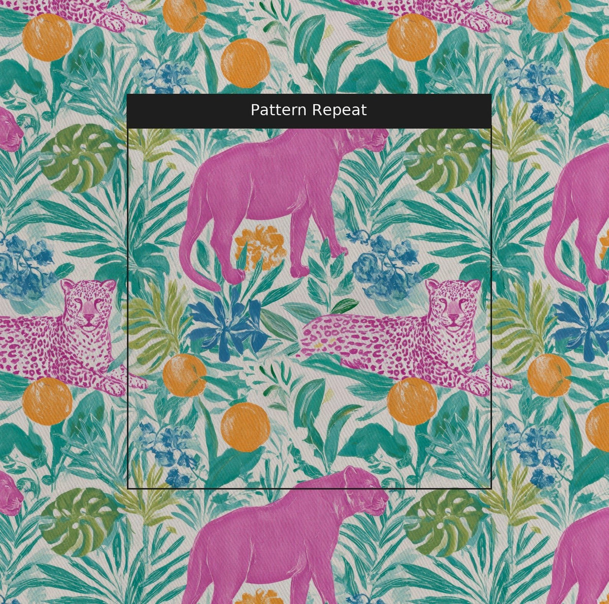 Panthère - Fabric - Painted Paper