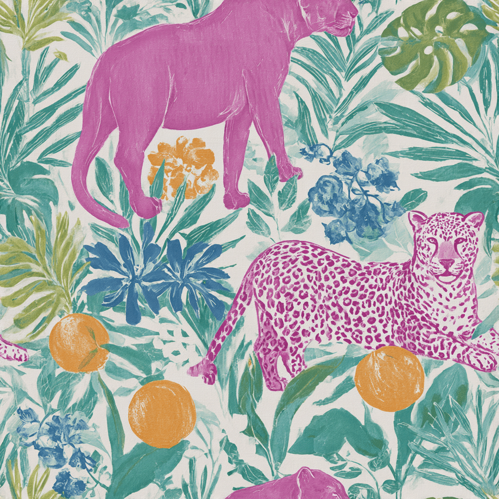 Panthère Wallpaper - Painted Paper