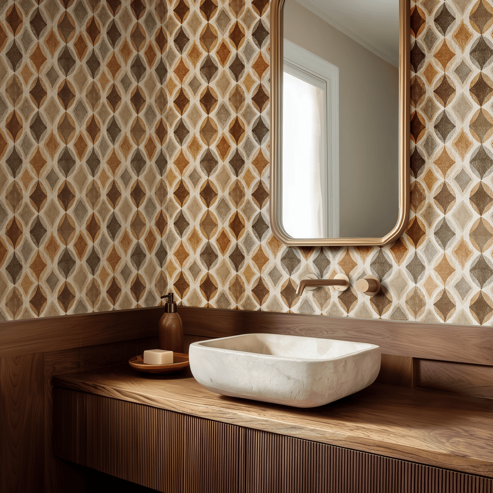 Paragon Lattice Wallpaper - Painted Paper