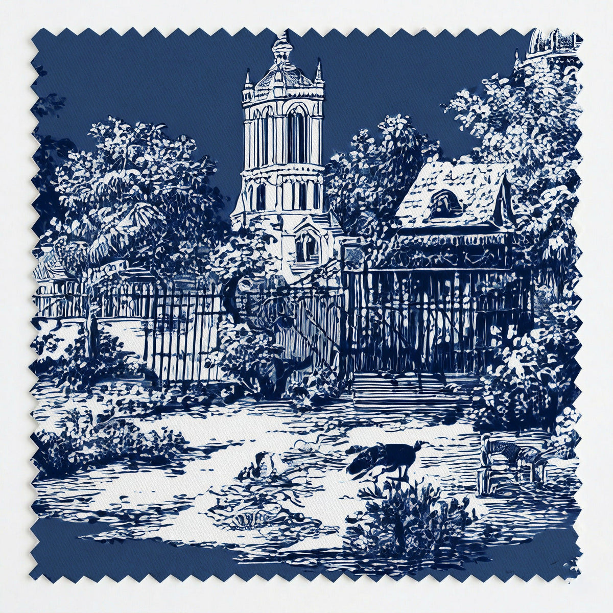 Parisian Stroll Toile - Fabric - Painted Paper