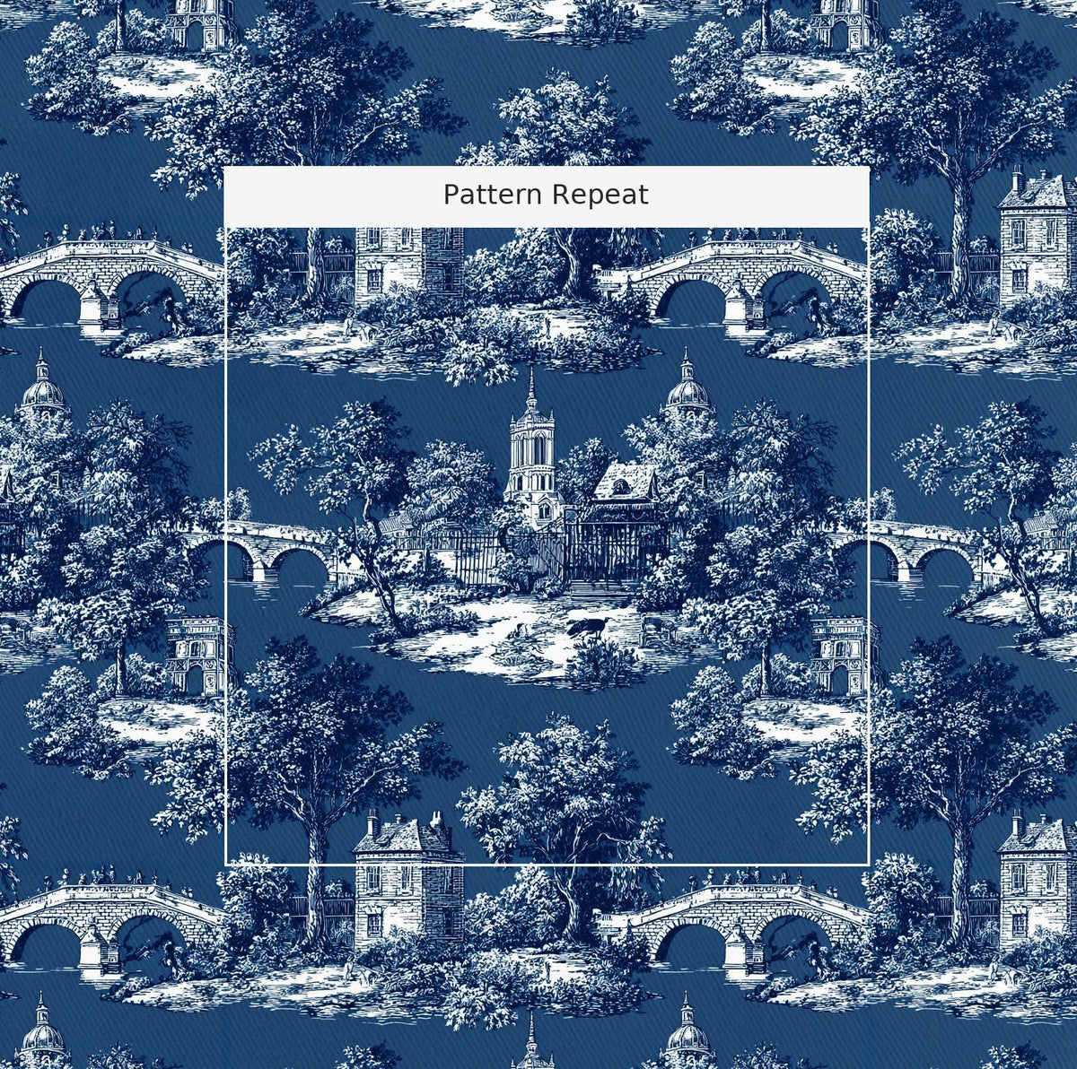 Parisian Stroll Toile - Fabric - Painted Paper