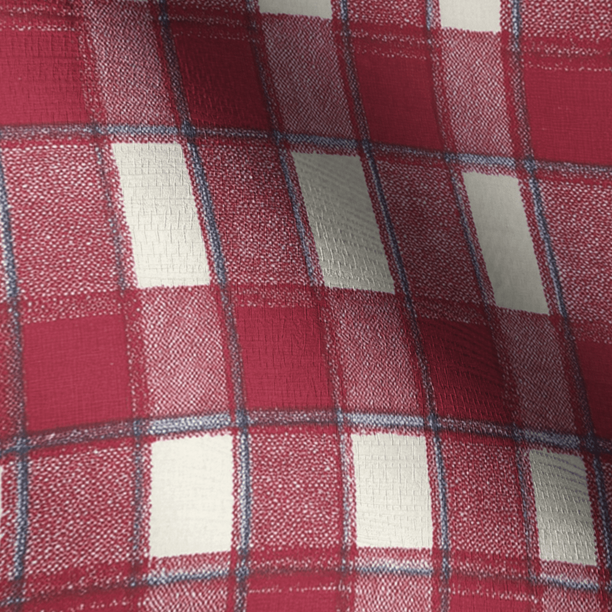 Patchwork Gingham Faux Grasscloth Wallpaper - Painted Paper