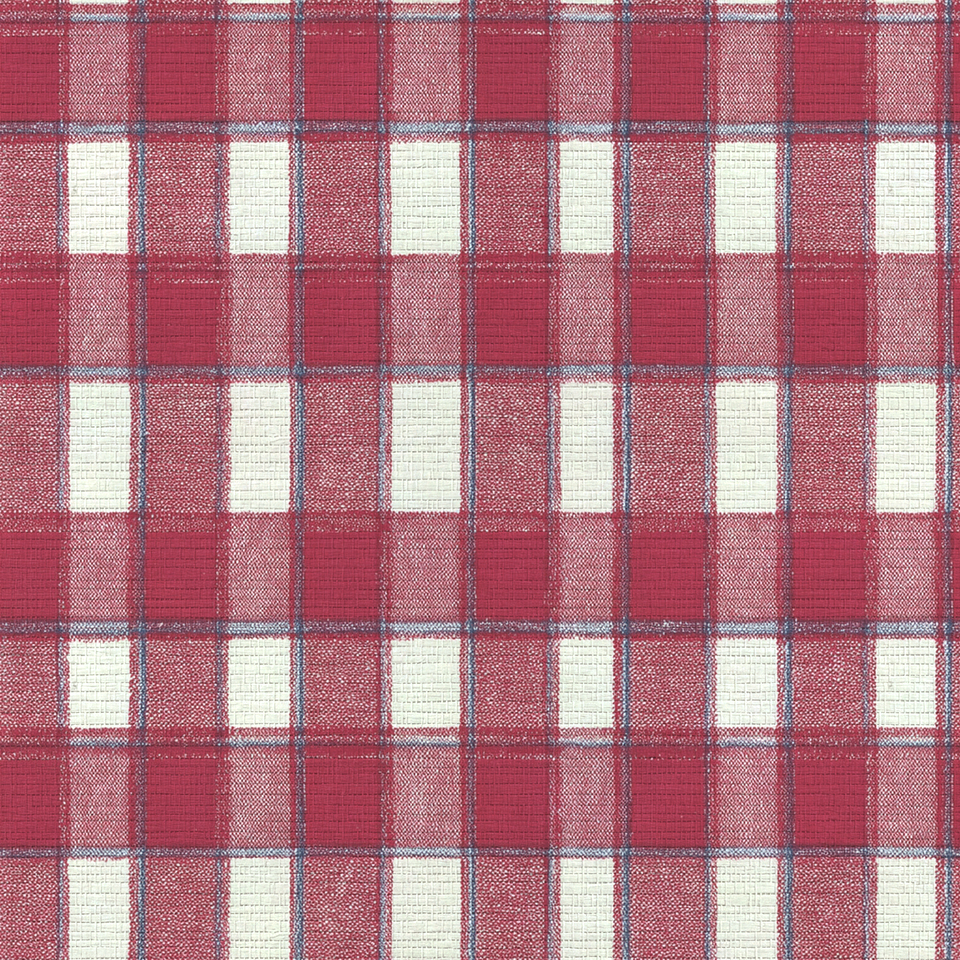 Patchwork Gingham Faux Grasscloth Wallpaper