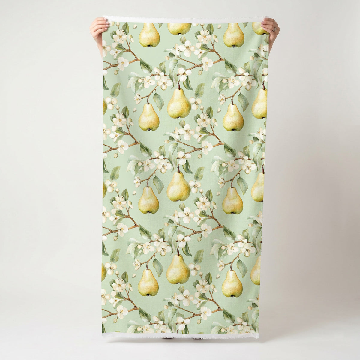 Pear Blossom - Fabric - Painted Paper