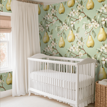Pear Blossom Wallpaper - Painted Paper
