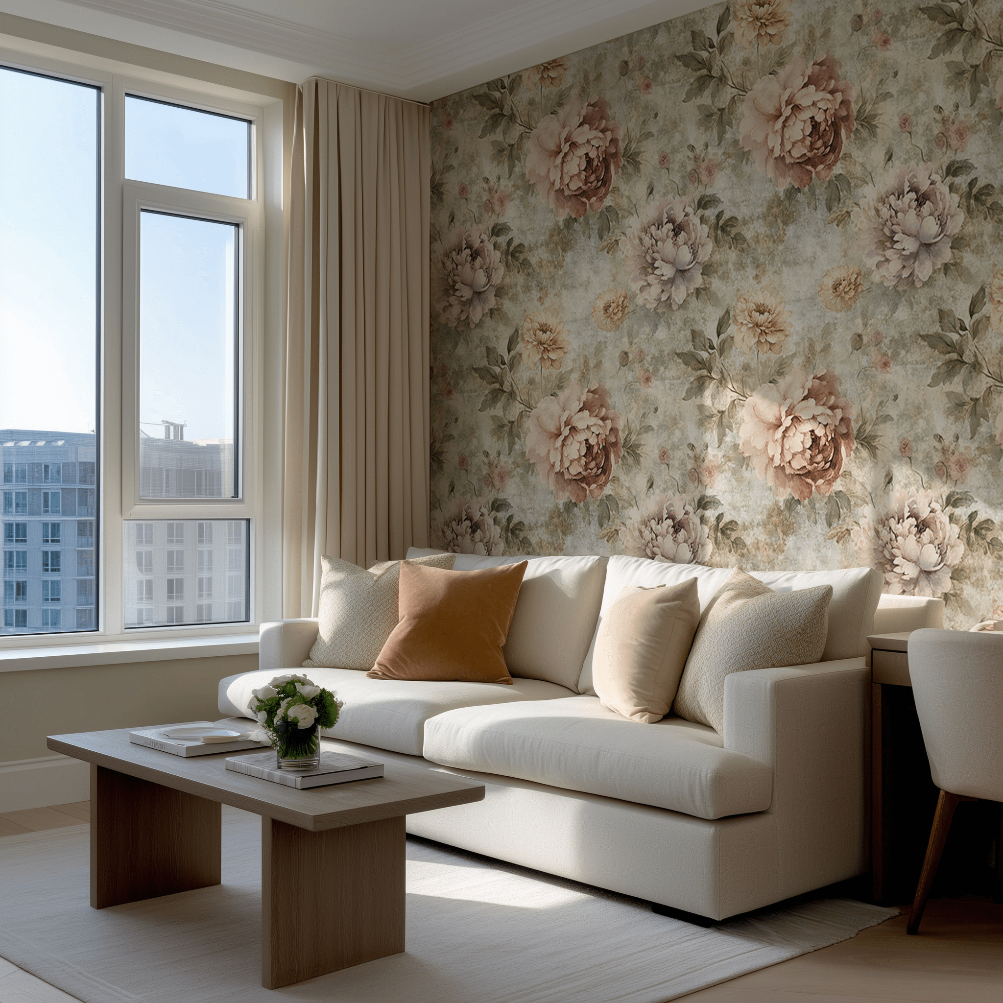 Peony Whispers Wallpaper - Painted Paper