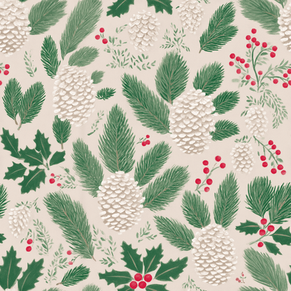 Peppermint Pine Wallpaper - Painted Paper