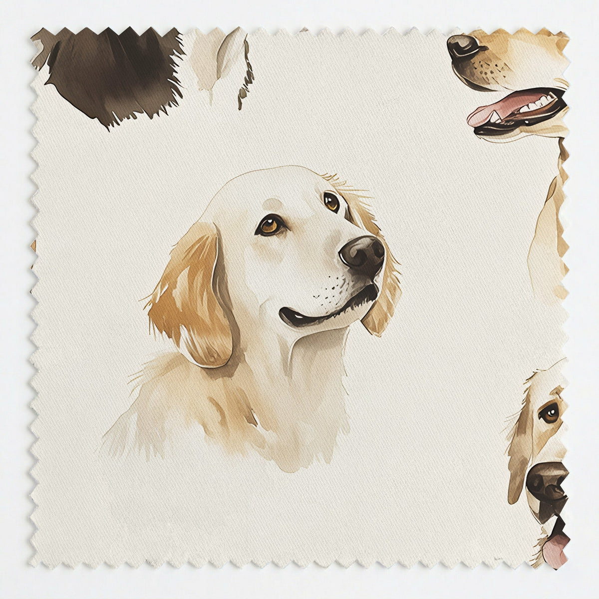 Pet Portraits - Fabric - Painted Paper