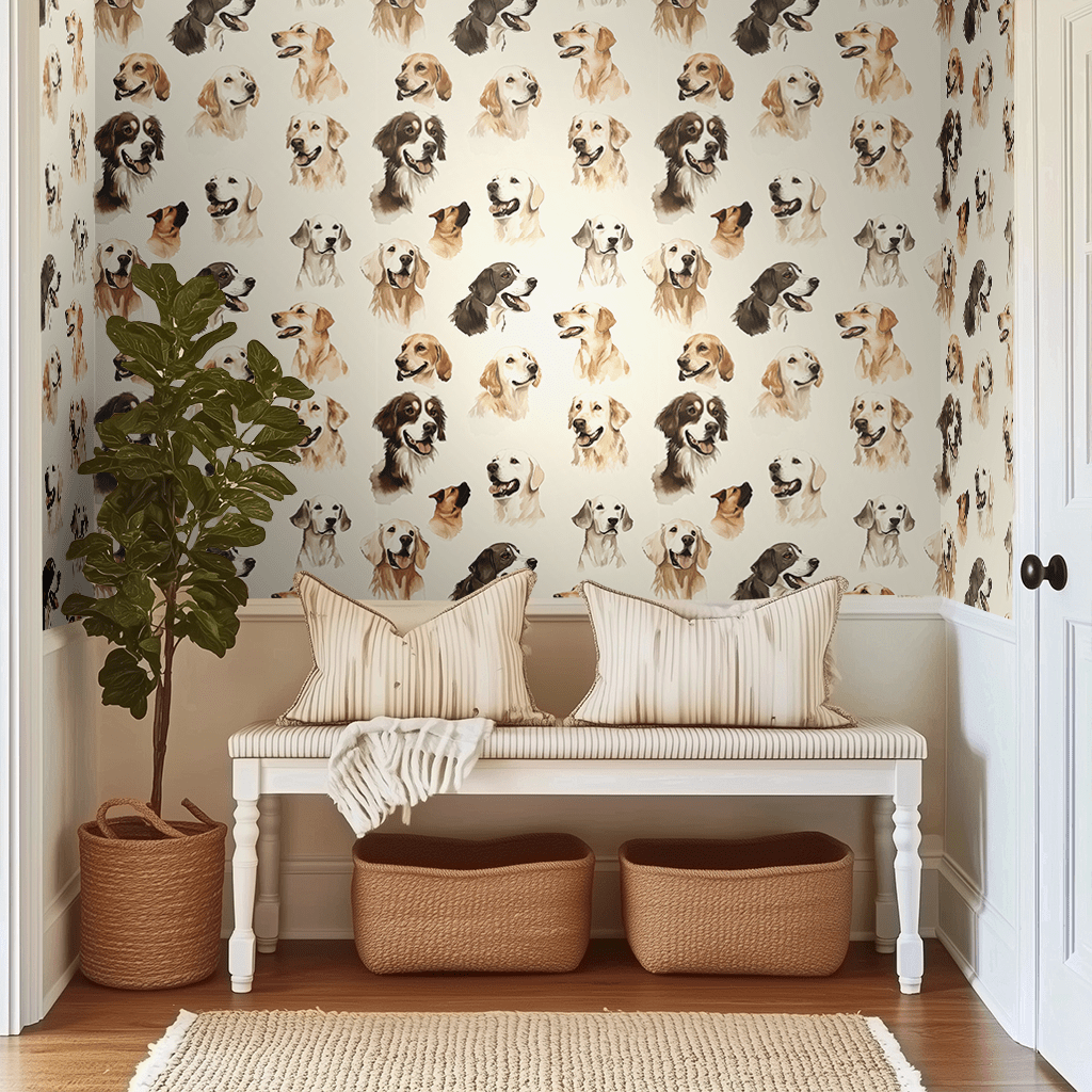 Pet Portraits Wallpaper - Painted Paper