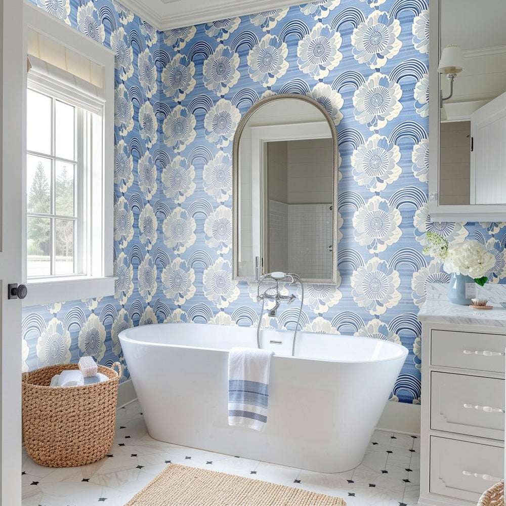 Petal Arches Wallpaper - Painted Paper